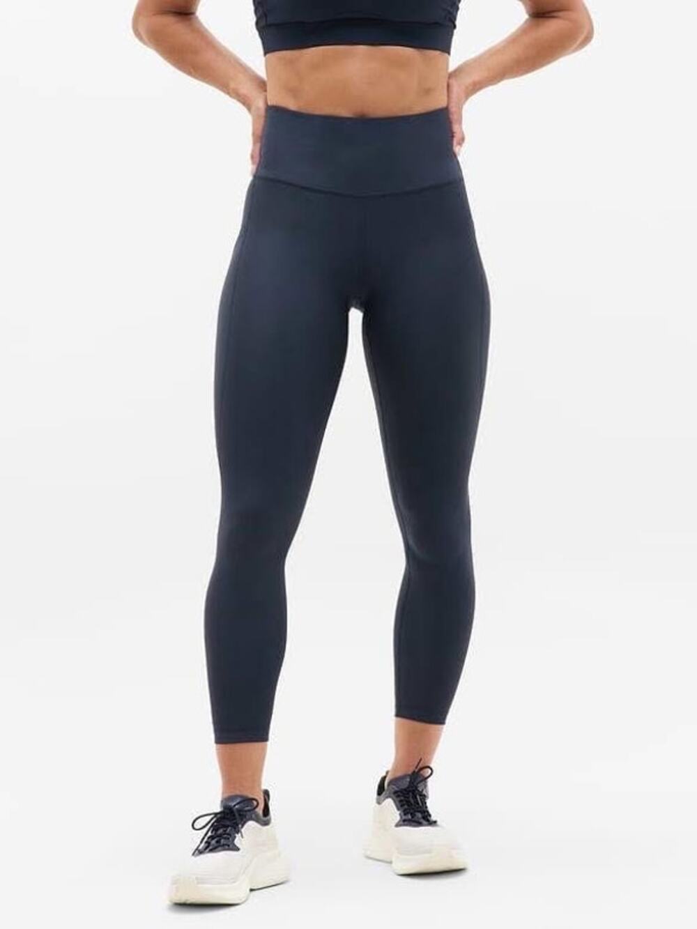NWT Athleta Navy Interval Stash High Rise 7/8 Legging size 2X